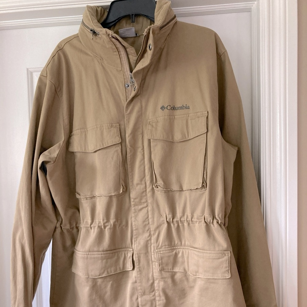 Columbia Mens Tummil Pines Field Jacket Khaki Like New Sz L - Picture 1 of 4
